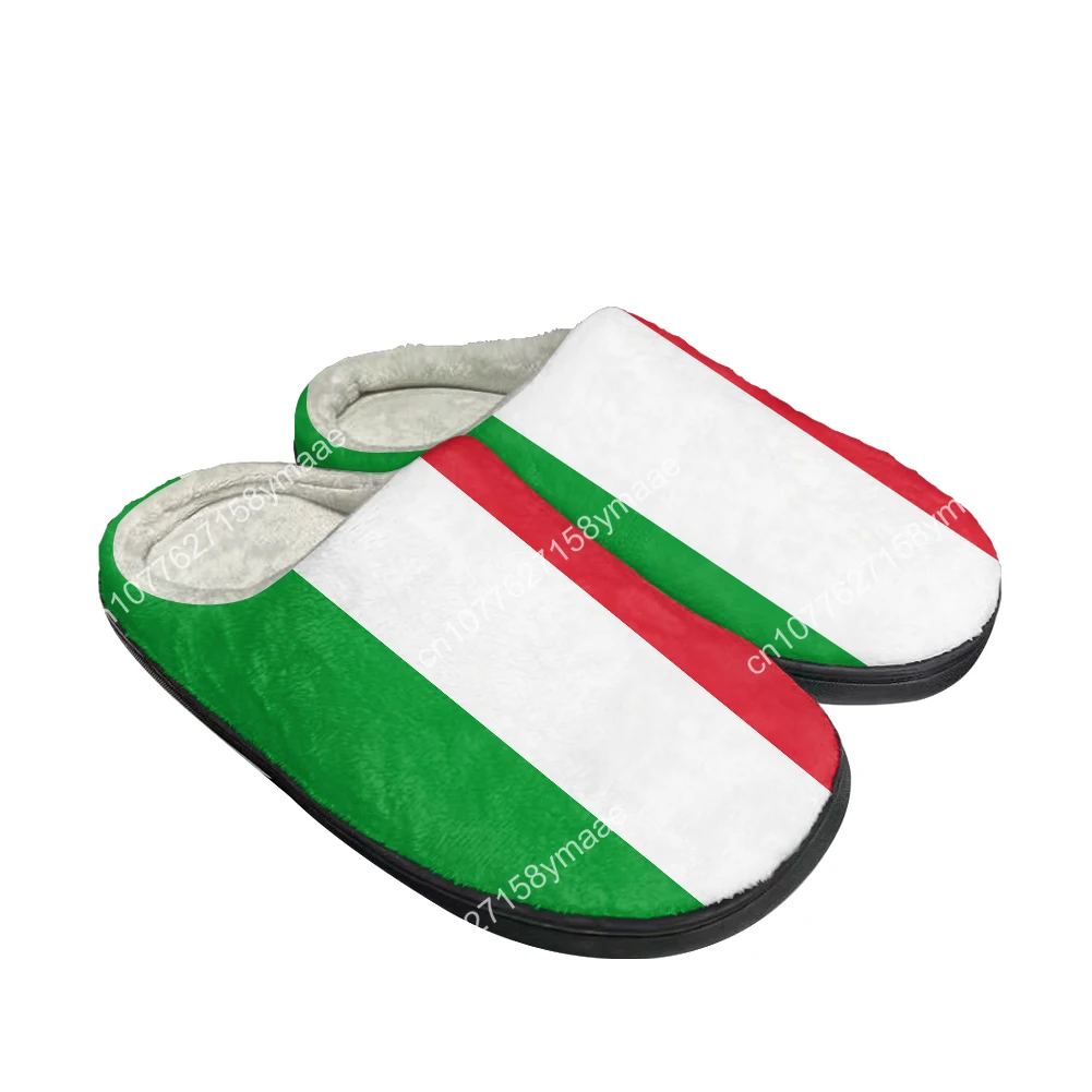 Hot Italian Flag Custom Slippers Mens Womens Latest Sandals Bedroom Plush Indoor Keep Warm Shoes Thermal Indoor Flat Slipper