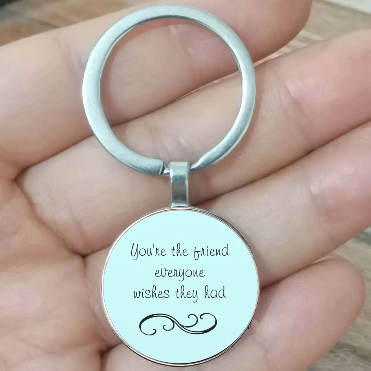 

Lpc You Are The Friend Letter Blue старинная каменная Keychain