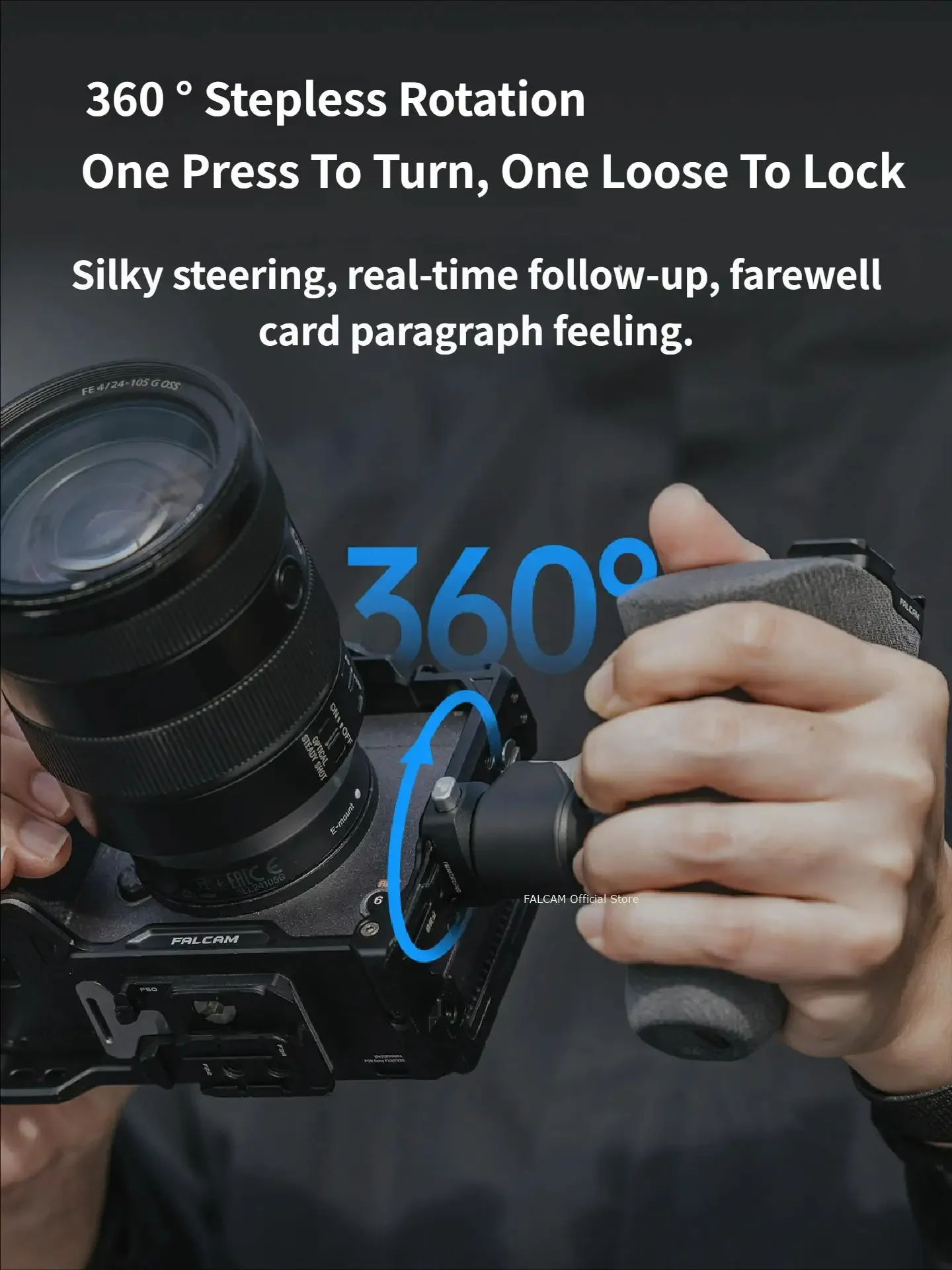 Falcam F22 퀵 릴리스 사이드 핸들 프로 좌측 캐논  래빗 케이지 범용 다기능 확장 액세서리
