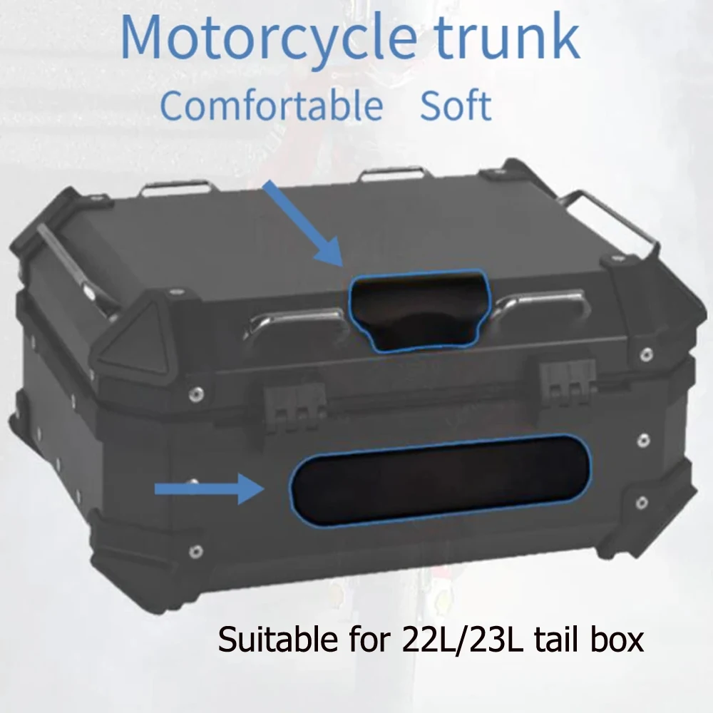 Motorrad Passagier Rückenlehne Zurück Pad Universal Selbst-klebe Stoßfest Moto Hinten Top Case Box Gepäck Kissen Pad Rückenlehne – Detail 14