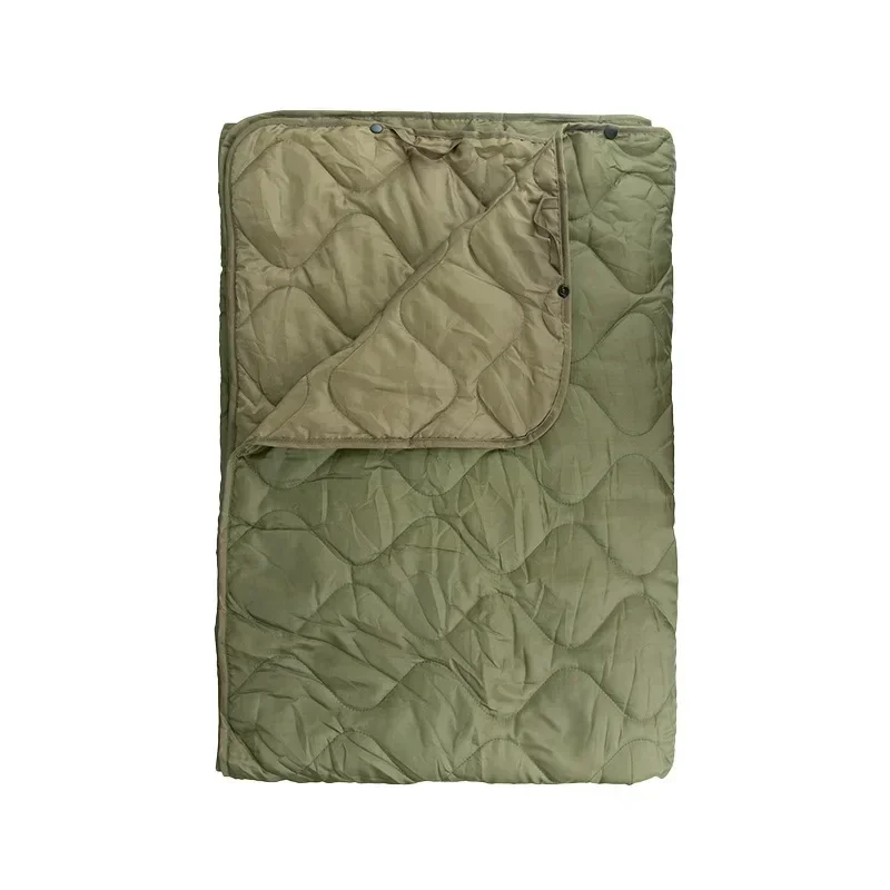 Outdoor Camouflage Quilt, Camping Multifunctional Nap Blanket, Button Picnic Quilted Quilt, Camping Mat, Camping Supplies 5