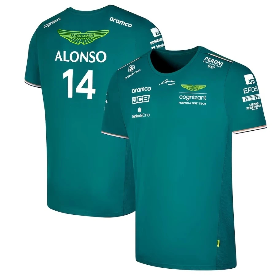 Camiseta de Aston Martin F1, Sudadera de cuello redondo con diseño de