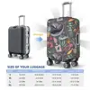 Marine Life Suitcase Cover Fish Turtle Star Pattern Vacation Cruise Trip Practical Luggage Accesories Protector 6