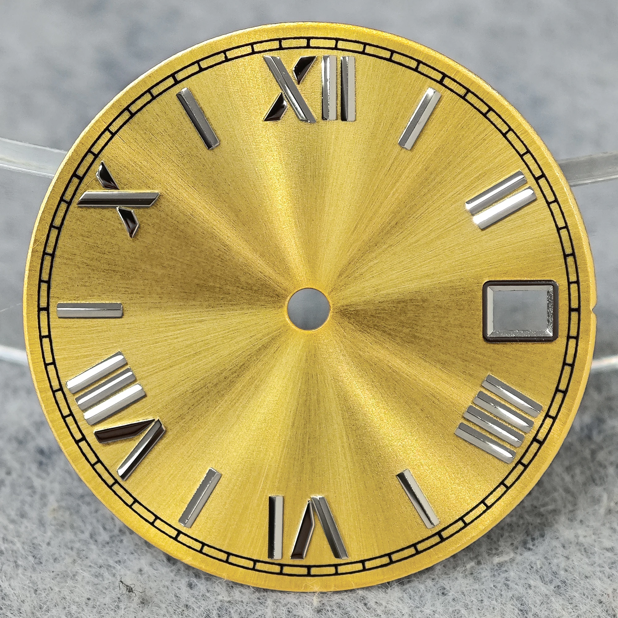 28.5mm dial NH35 Dial Roman nail dial Watch for NH35 Movement Green Luminous High-Quality Watch Accessory