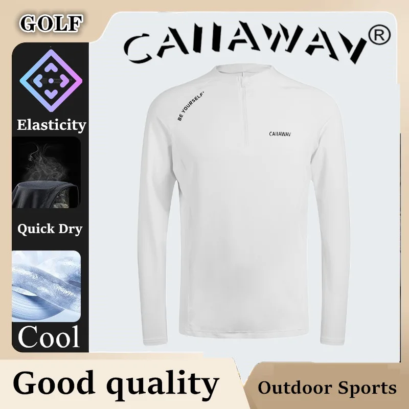 Authentic CAIIAWAV Golf Long Sleeve Men's Top Long Sleeve T-shirt GOLF Clothing Sports Comfortable Long Sleeve T-shirt