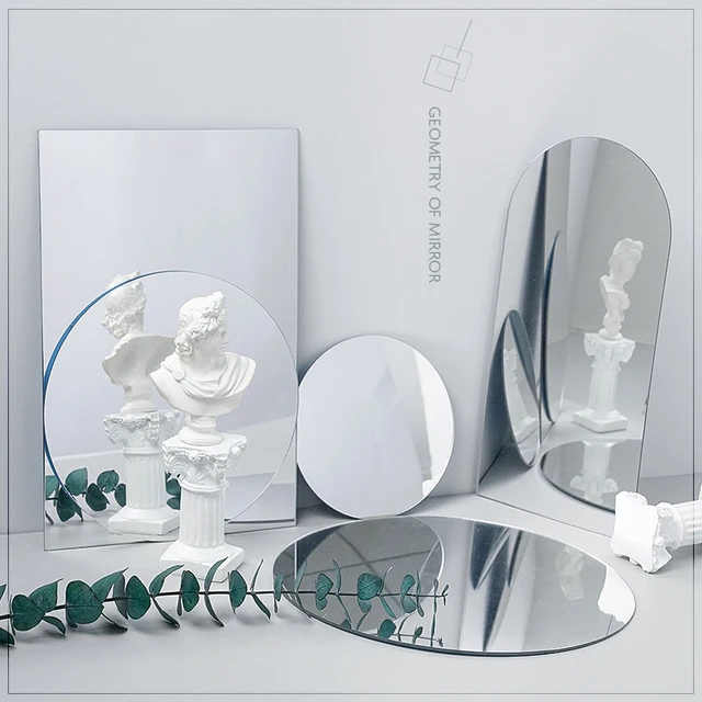 O Poder da Reflexão: Ins Photo Props Acrylic Mirror Set para Fotografia Inverted