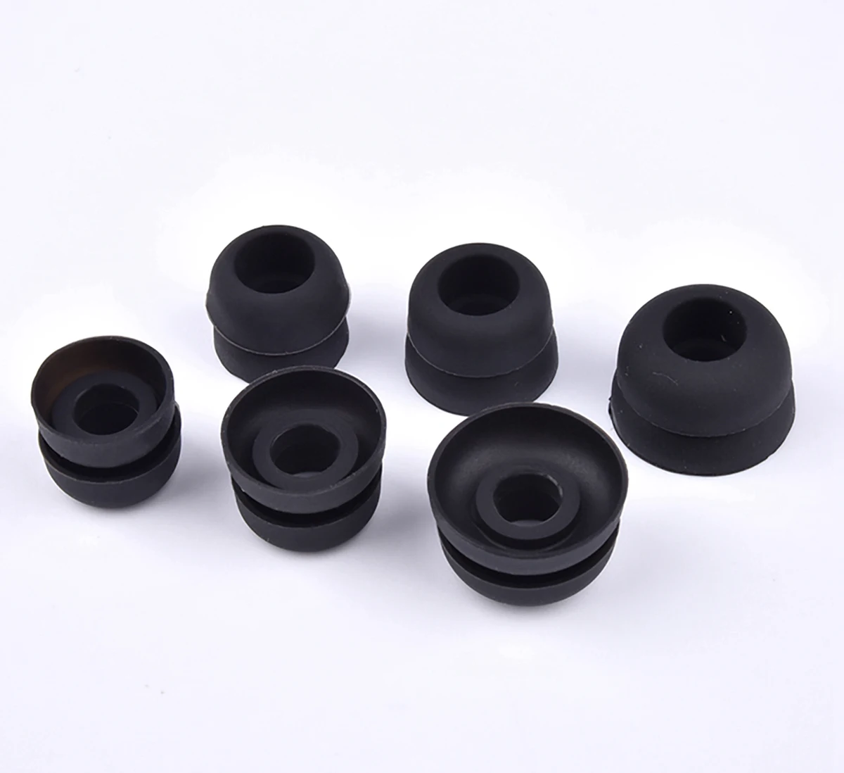 6Pcs Silicone Ear Tips for ONE More EVO Earbuds Eartips for KZ ZAS IEM/1More EVO/SONY WF-1000XM4 TWS Tips Anti-Slip Avoid Fall
