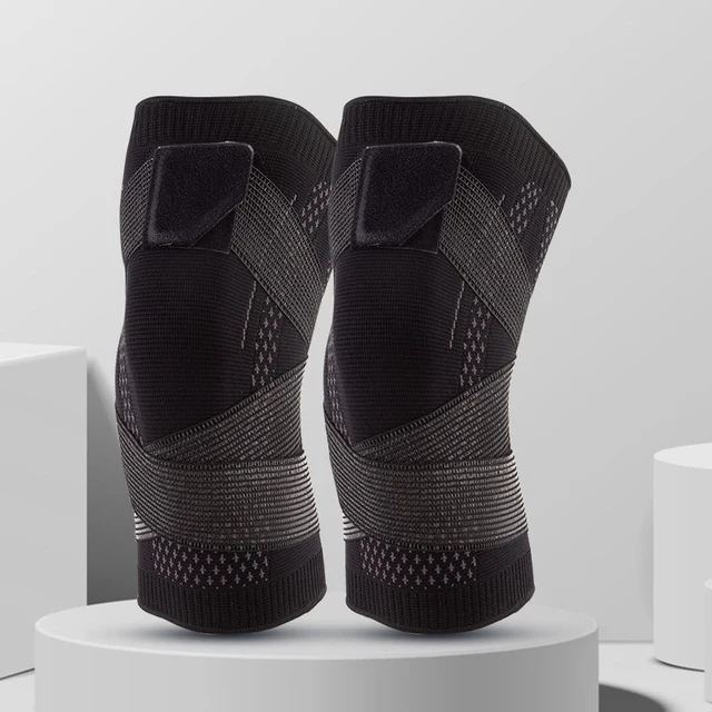 1 PCS Compression Knee Pads Basketball Sleeve Protector Elastic Kneepad Brace Spring Support Volleyball Running Silicone Footbal 6