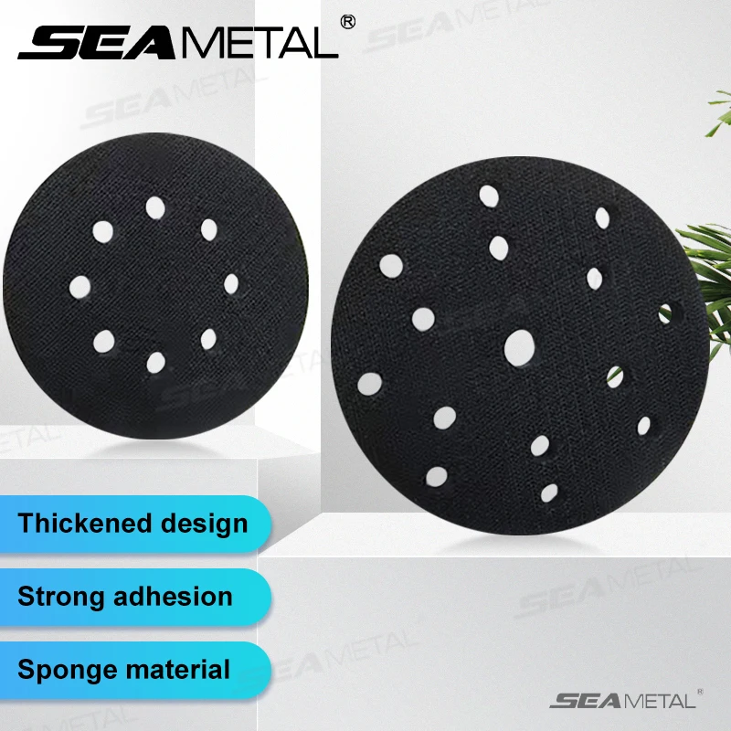 Interface Pad 2pcs 5 Inch 8 Holes 6 Inch 15 Holes Hook and Loop Soft Sponge Cushion er Pads For Sanding Disc Polish sanding discs sandpaper set polish sand paper sanding sticks sandpaper tools sander pads