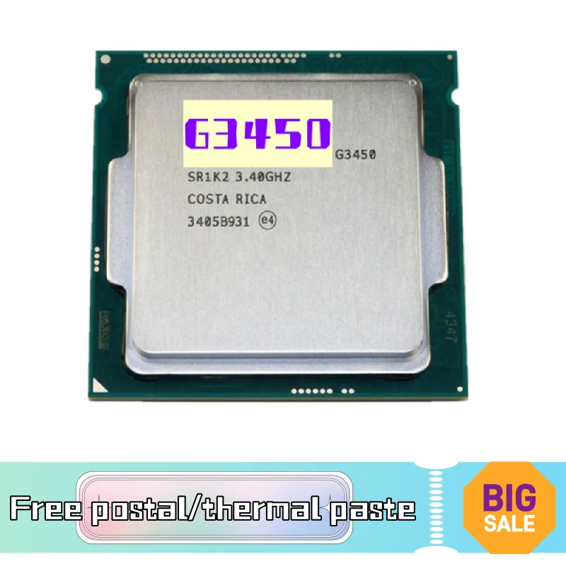 

Pentium для G3450 3,4 ГГц двухъядерный 3M 53 Вт LGA 1150 процессор