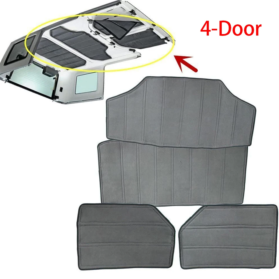 

Оболочка для крыши, теплоизоляция, звукозащита, внешний свет, подходит для Jeep JK 2012-2017 Jeep Wrangler, 4 двери, аксессуары для интерьера