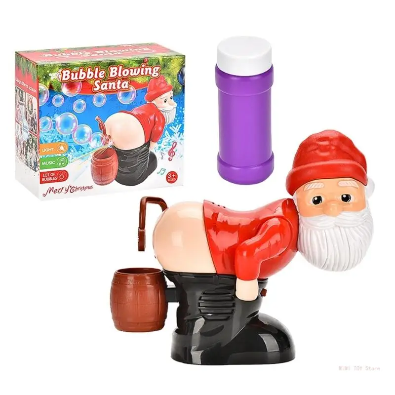 

Novelty Santa Bubble Blower for Kids Automatic Bubble Maker Festive Funny Bubble Blowing Santa Bubble Machine Home Decor
