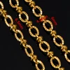 No Fade 2Meters Stainless Steel Radial Line Metal Beads Chain Embossing Bracelet Chain Bulk Jewelry Making DIY Necklace Supplies 6