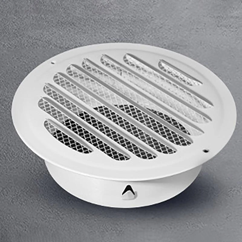 Couvercle de Ventilation Mural Rond en Acier Inoxydable, Facile à Installer, Sécurisé