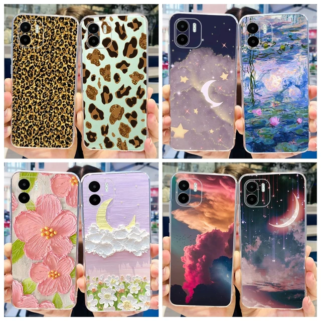 For Funda Xiaomi Redmi A2 Plus Case 2023 New Fashion Moon Space Flower Soft  Bumper Cover For Xiomi Redmi A2 A2+ A2Plus Protector - AliExpress