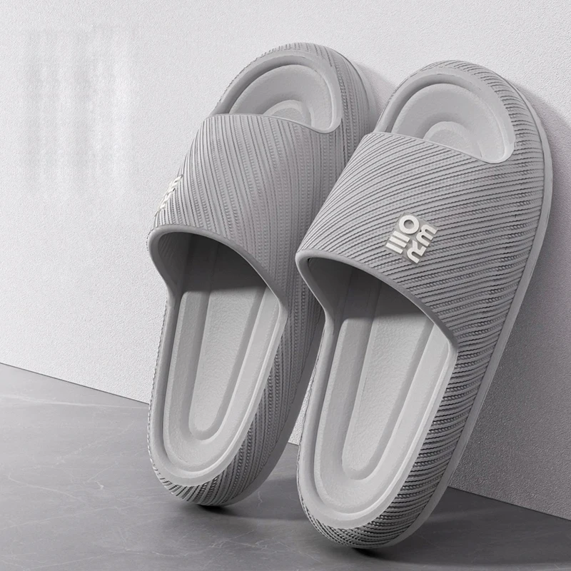 Flip Flops Fashion Summer Couple Non-slip Flat Slides Seabeach Sandals Men Women Casual Home Indoor