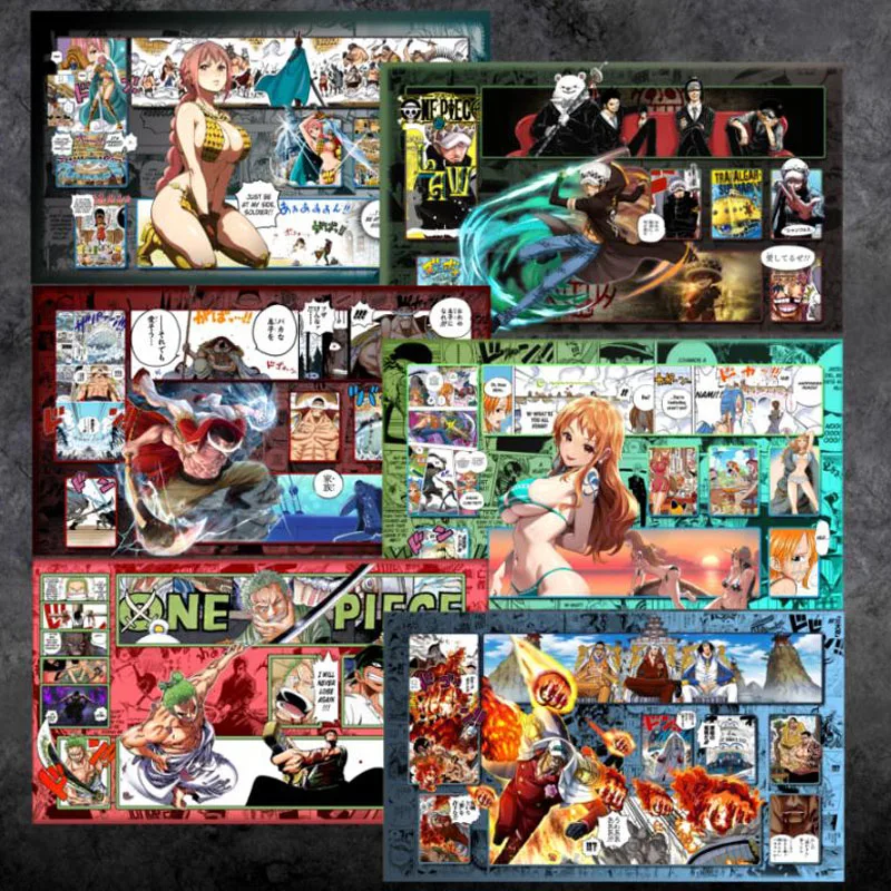 Opcg Anime One Piece Playmat Luffy Marshall D Teach Playmat Card Play Against Table Mat Trading Card Game Mat Dedicated Op7-9 anime trading card mat