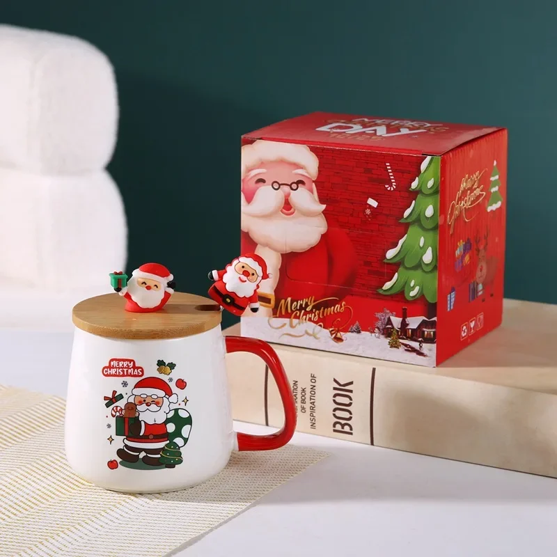 Taza De Cerámica Navideña, Tazas De Té Creativas 3D Encantadoras Con Asa, Lindas Tazas De Navidad Alce Macarena Taza De Ceramica | Bodega Aurrera En Línea