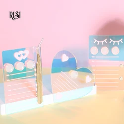 RISI Lash Palette Display Board Glue Holder Plette For Eyelash Extensions Accessories