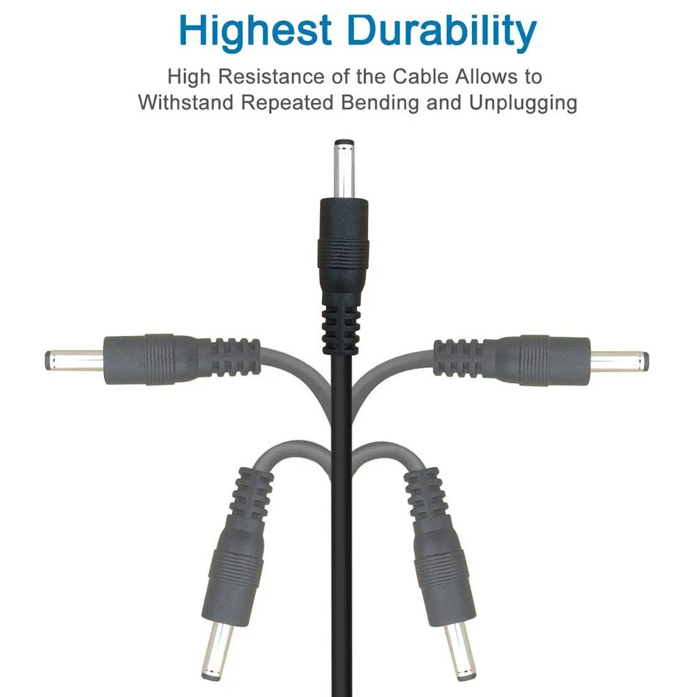 3.5*1.35mm USB DC Charging Charger Cable Tip Plug Cord For Wireless Bluetooth Speaker