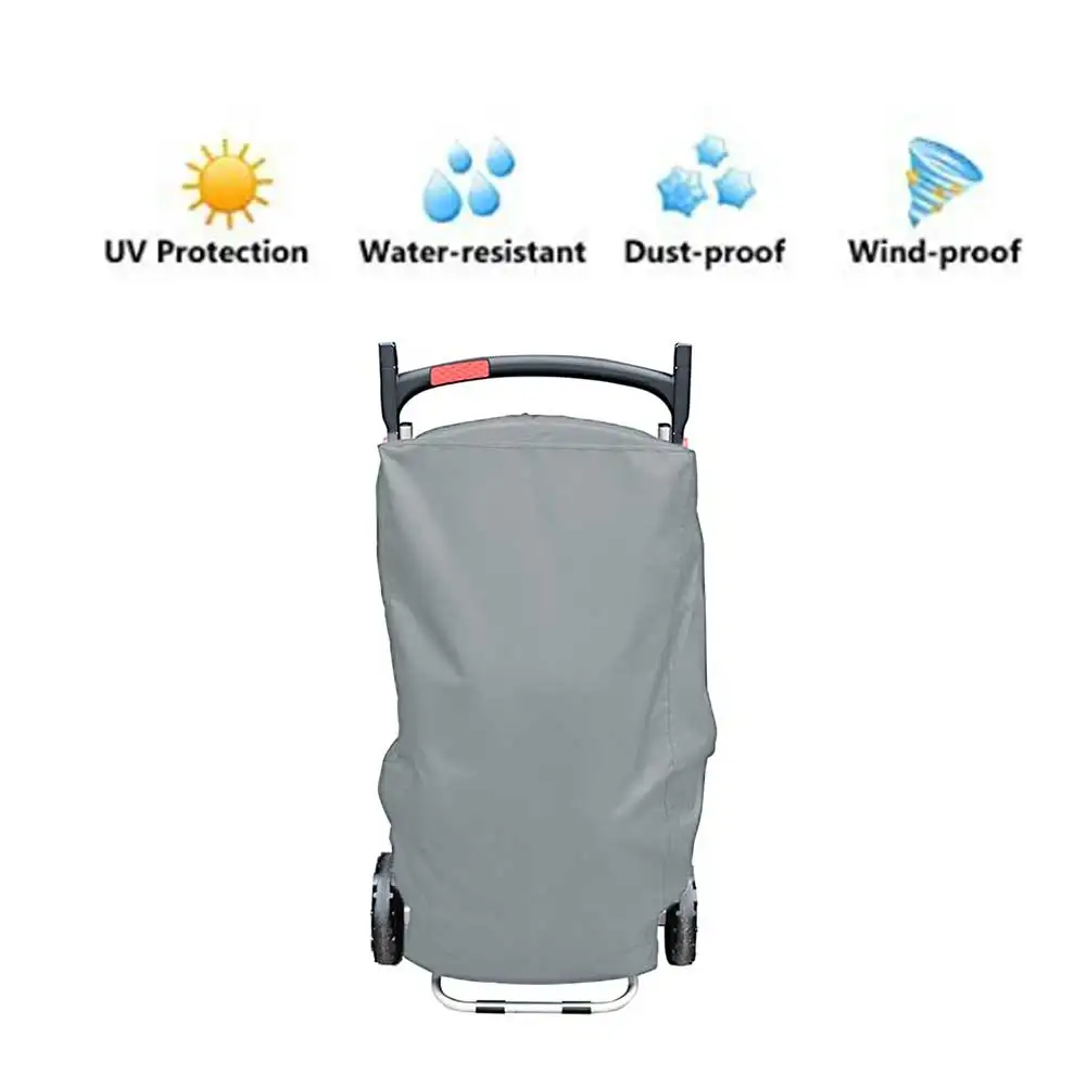 Grill Cover 101*49*25cm 210D Oxford Cloth Cover For Weber Traveler Gas Grill Outdoor Cooking And Catering Equipment 1pcs
