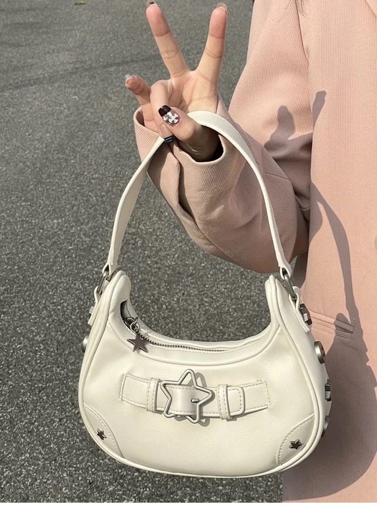 Vintage Gucci Bag Y2K Shoulder Bag Woven White Purse With 
