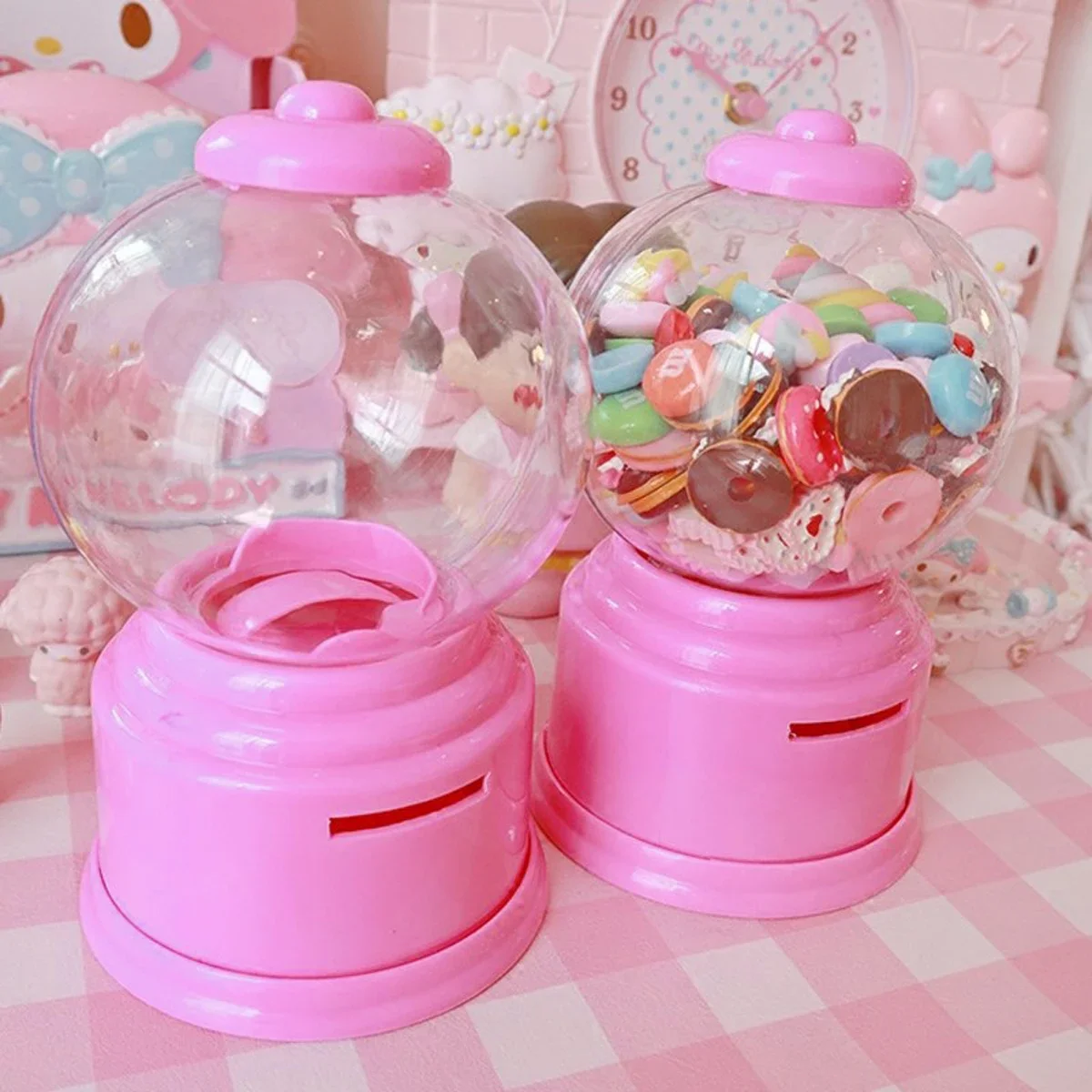 1pc-Cute Gift Candy Box Mini Twizzle Machine Candy Toy Storage Jar