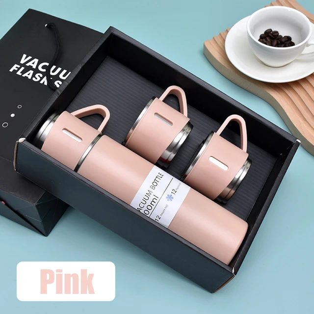 Bouteille isolée sous vide en acier inoxydable 500ML 304, coffret cadeau, tasse à café de Style Business, bouteille Thermos, flacon Portable, Carafe 1