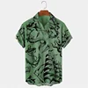 Men's Vintage Mermaid Print Shirts Boat Anchor Print Button Shirts Summer Ocean Element Shirts Men's Hawaiian Leisure Shirts 5