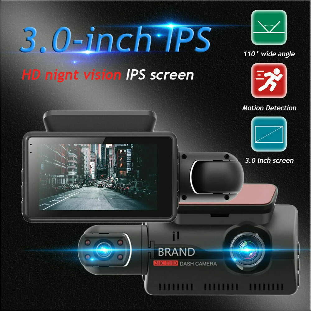 FHD Car DVR Camera Dash Cam Dual Record Hidden Video Recorder Dash Camera 1080P Night Vision Parking Monitoring G-sensor DashCam dash cam,car dvr monitor