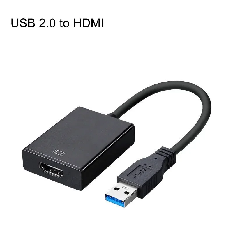 Адаптер USB-HDMI HD 1080P USB 3.0-сумісний конвертер Зовнішній USB-адаптер Відеоадаптер Кабель для настільного ПК Ноутбук