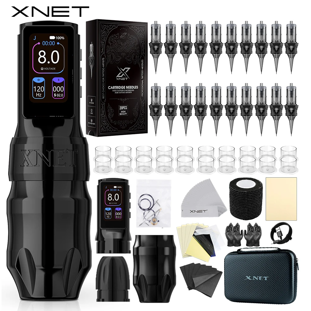 XNET Wireless　tattoo machine set Tattoo Kit-Xnet Vipera Tattoo Machine Kit 3 – xnettattoosupply