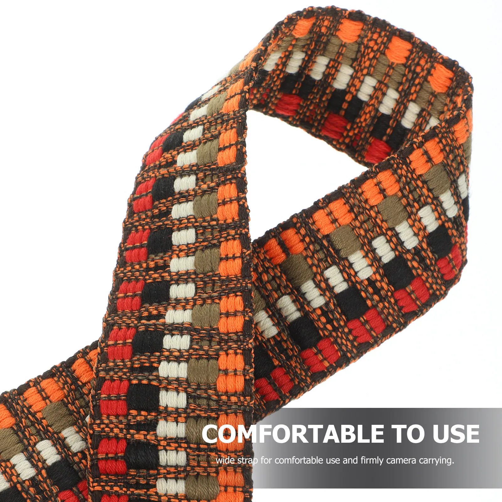 조절 가능한 와이드 숄더 카메라 슬링 스트랩 레트로 에스닉 스타일 DSLR 카메라용 전문가용 인체공학적 편안한 폴리에스터