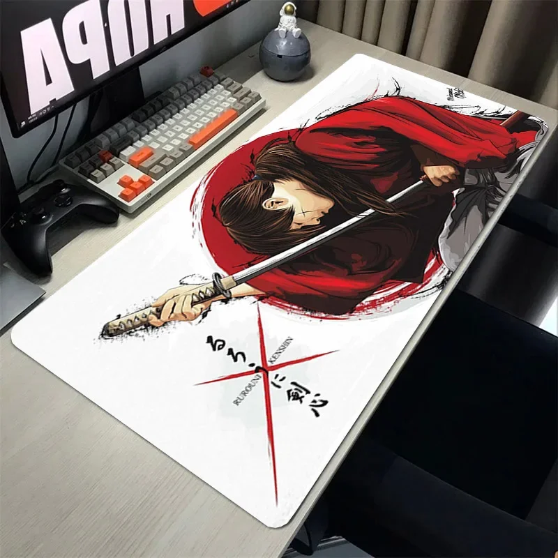

HIMURA KENSHIN Desk Pad Mousepad Rgb Pc Cabinet Mouse Mat Gaming Mats Keyboard Gamer Accessories Xxl Anime Carpet Large Computer