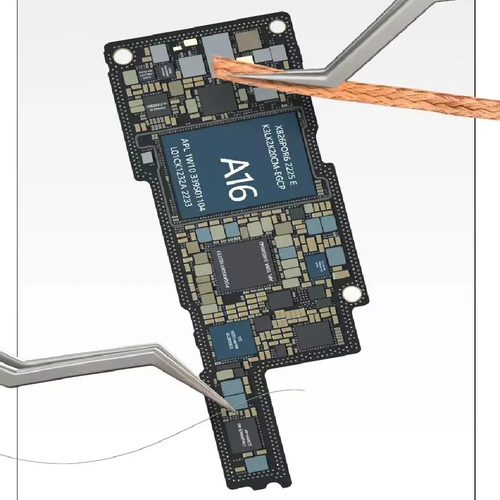 MECHANIC Aax-17 KA-11 Chip Tin Positioning Tweezers Non-magnetic Stainless Steel Anti-Corrosion Solder Wire Electronics Repair