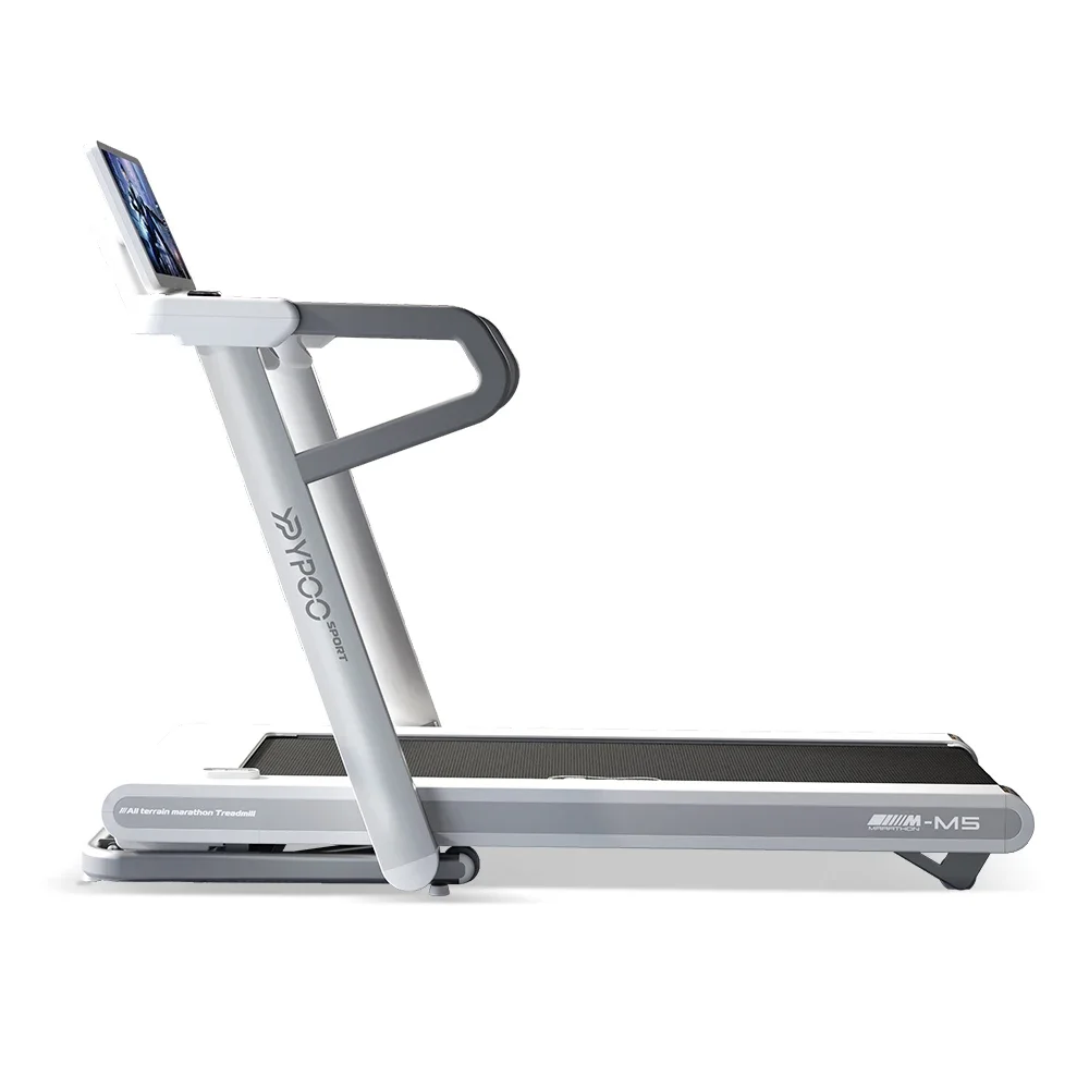 

new brushless motor running machine treadmill with electric incline -6%-15% adjustable slope with YIFIT APP