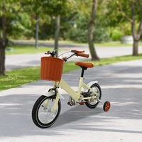 Vélo pour enfants de 12 pouces, vélo d'apprentissage à pédales en acier au carbone blanc pour 2-4 ans, capacité de charge de 40kg 6
