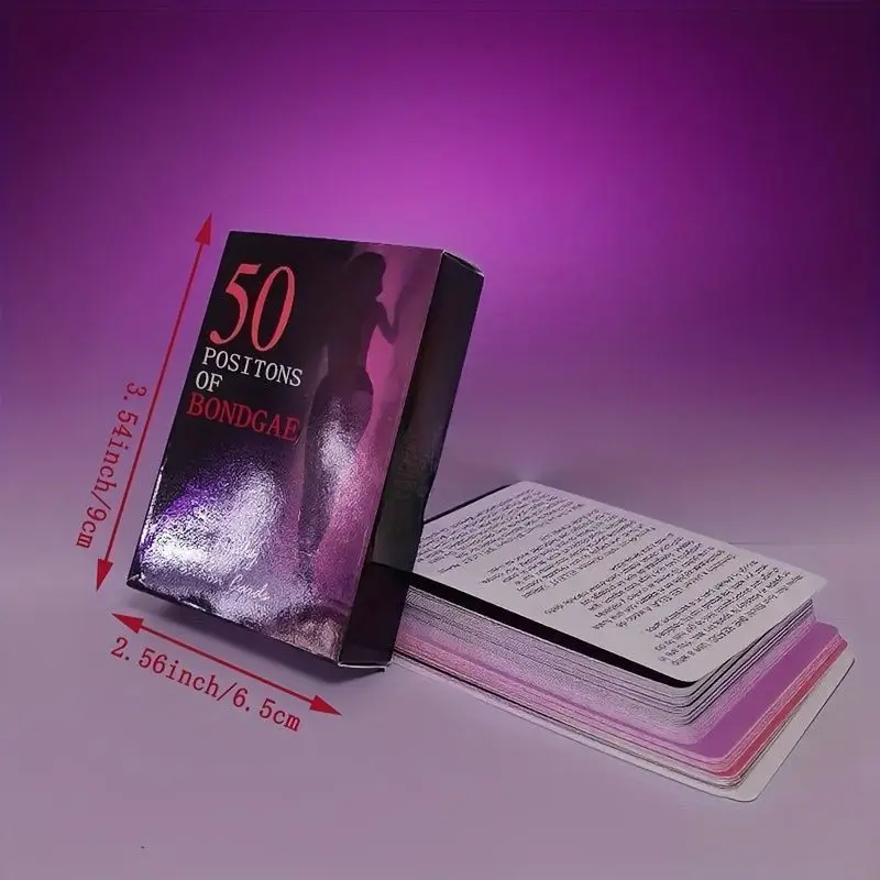 Gioco di Carte per Coppie con 50 Posizioni Diverse, Gioco per Adulti per Serate Romantiche - immagine 3