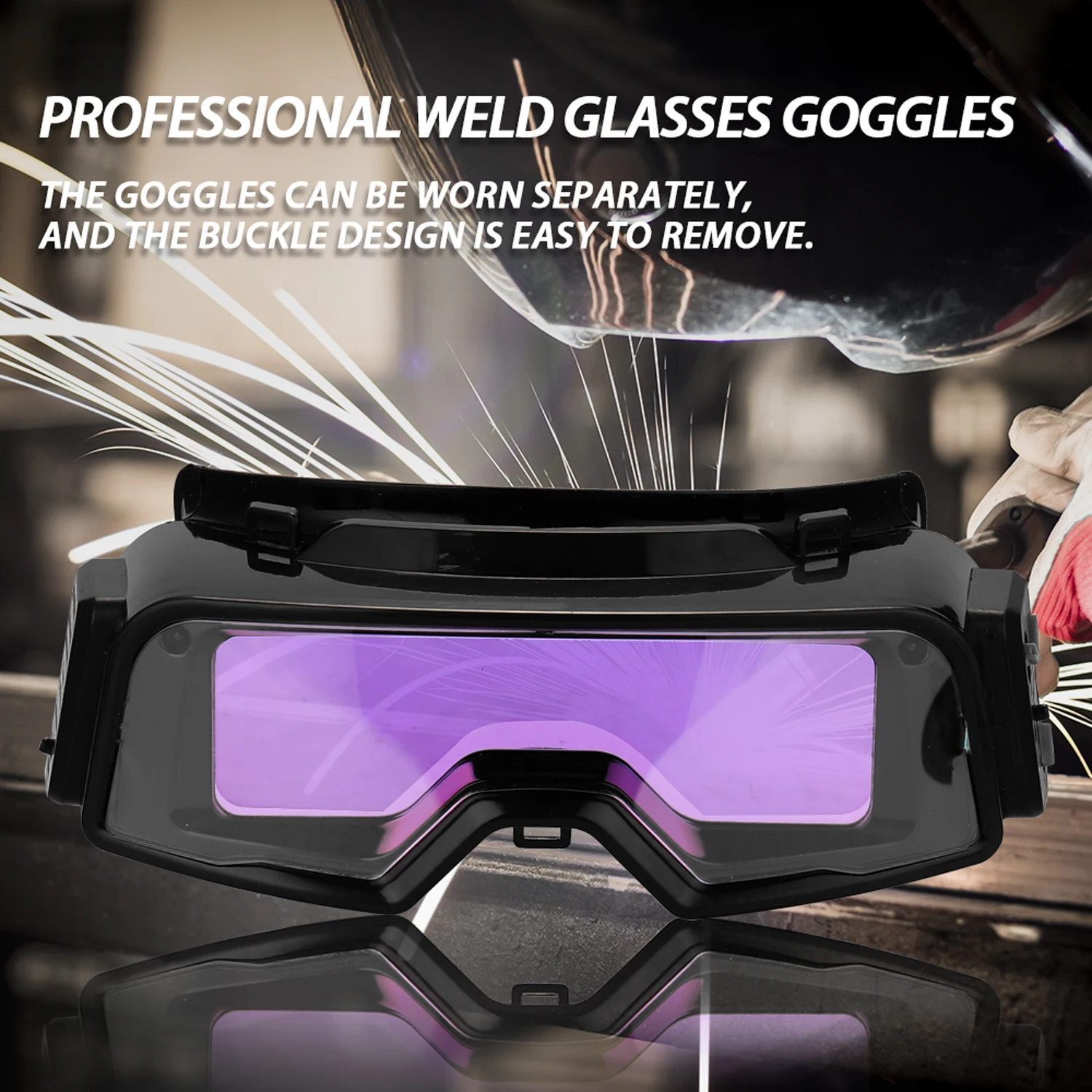 Professional Weld Glasses Goggles Auto Darkening Welding Goggles For TIG MIG MMA Multifunction Utility Tool Welding Glasses