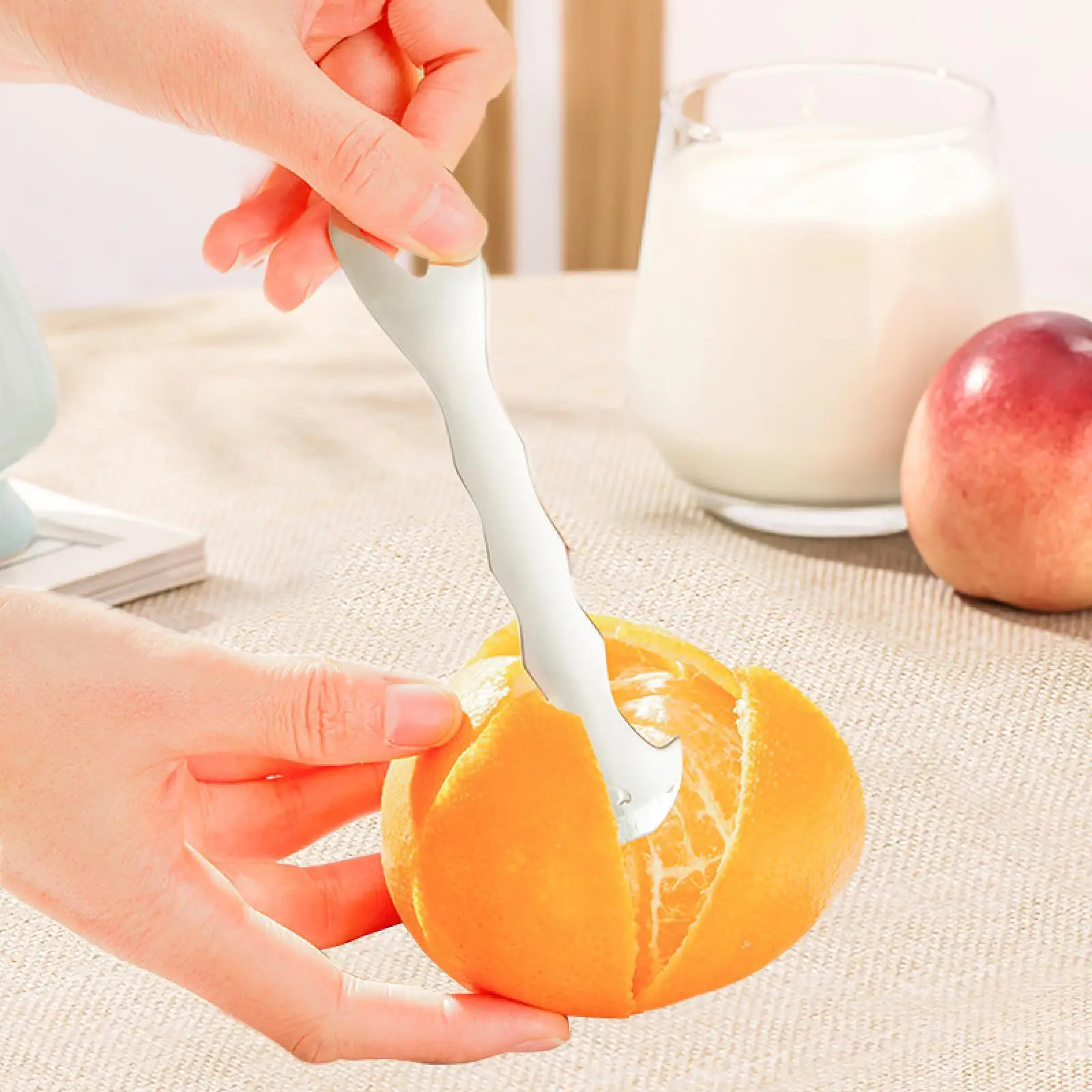 Orange Peeler Quickly Citrus Peel Removal Tool for Kitchen Camping Household