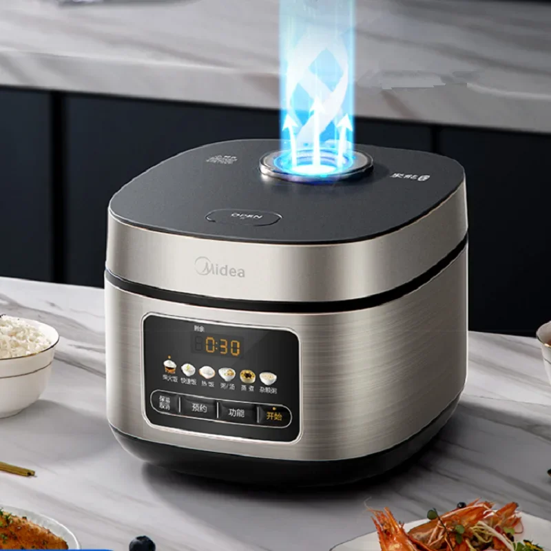Midea Rice Cooker Rice Cooker Household 4L Gathering Kettle Metal Body High Power MB-RE417 3-8 People