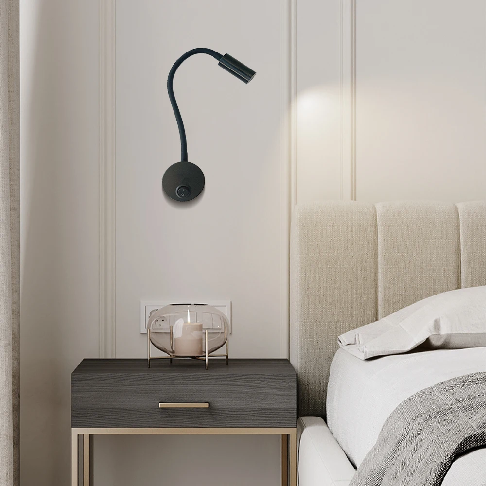 Wall Mount Reading Light Focused Book Light for Reading in Bed