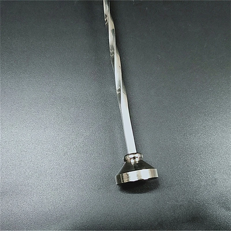29cm Stainless Steel Cocktail Bar Spoon Spiral Pattern Bar Teadrop Spoon Stir Tool Bartender Tools Barware
