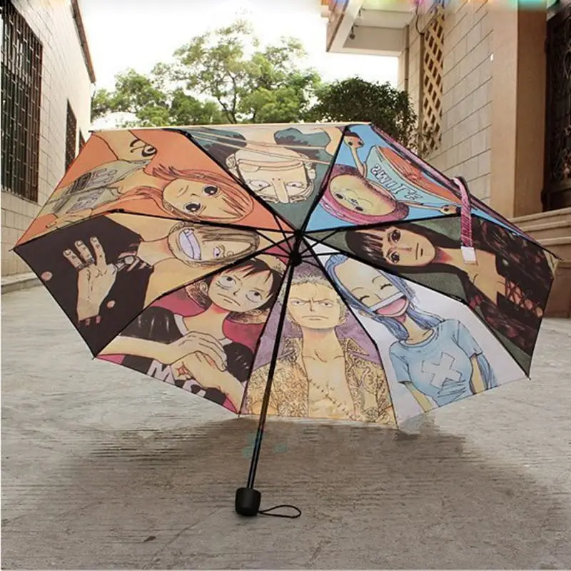 Christmas Gift Anime Umbrella Folding Creative Umbrella Personality Cartoon Theme