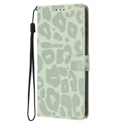 Leopard Print Wallet Case: Stylish Flip Card Holder Leather Phone Cover for OPPO A6 Pro 4G 5G (SH0266)