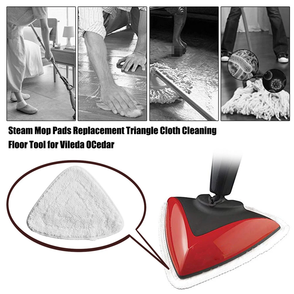 For Vileda OCedar Mop Head Replacement Triangle Cloth Floor Cleaning Tool Steam Mop Pads Replace For Vileda Mops Accessories