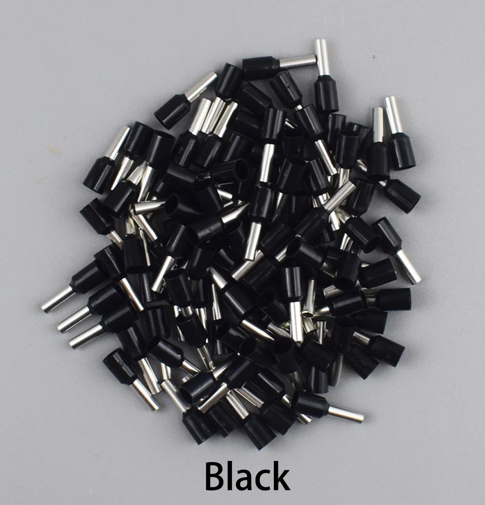 100 Teile/paket Isolierte Kabel End Terminal Crimp E0508 1008 1508 7508 2508 Druck Terminal Aderendhülsen Crimpen Terminals Rohr – Detail 11