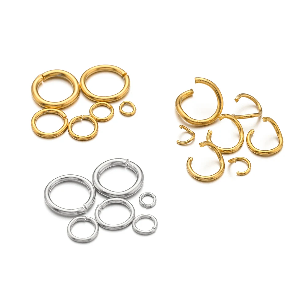 100-200pcs-PVD-Gold-Stainless-Steel-Open-Jump-Rings-Split-Rings ...