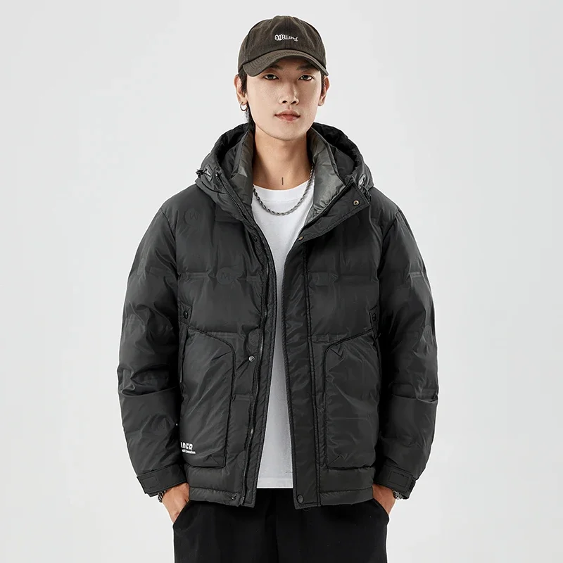 Autumn Winter Men Outwear Tops Male Duck Down Jacket Padded Waterproof Breathable New Warm Hooded Cardigan Oversize Causal Coats