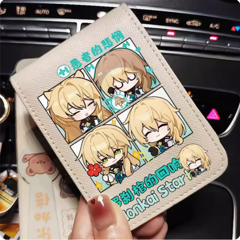 Luocha Honkai: Star Rail Cartoon Fashion Wallets PU Purse Card Holder Money Bag Gift B517 Cosplay